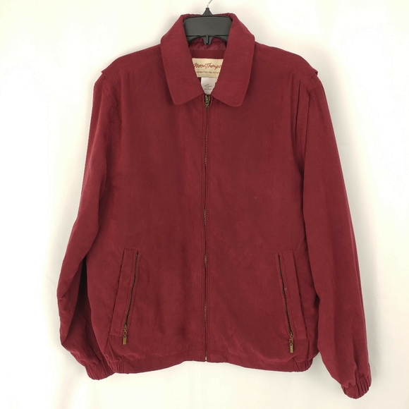 Norm Thompson Other - Vintage Norm Thompson Maroon Bomber Jacket